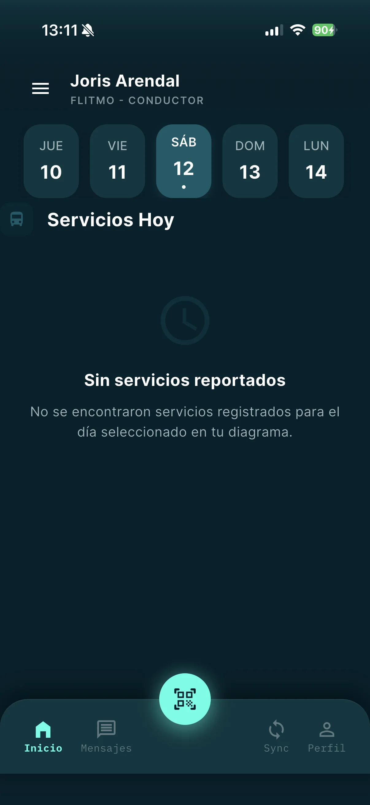 Jornada del conductor en la App FLITMO