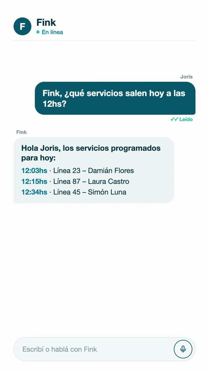 Fink, el agente de IA de FLITMO